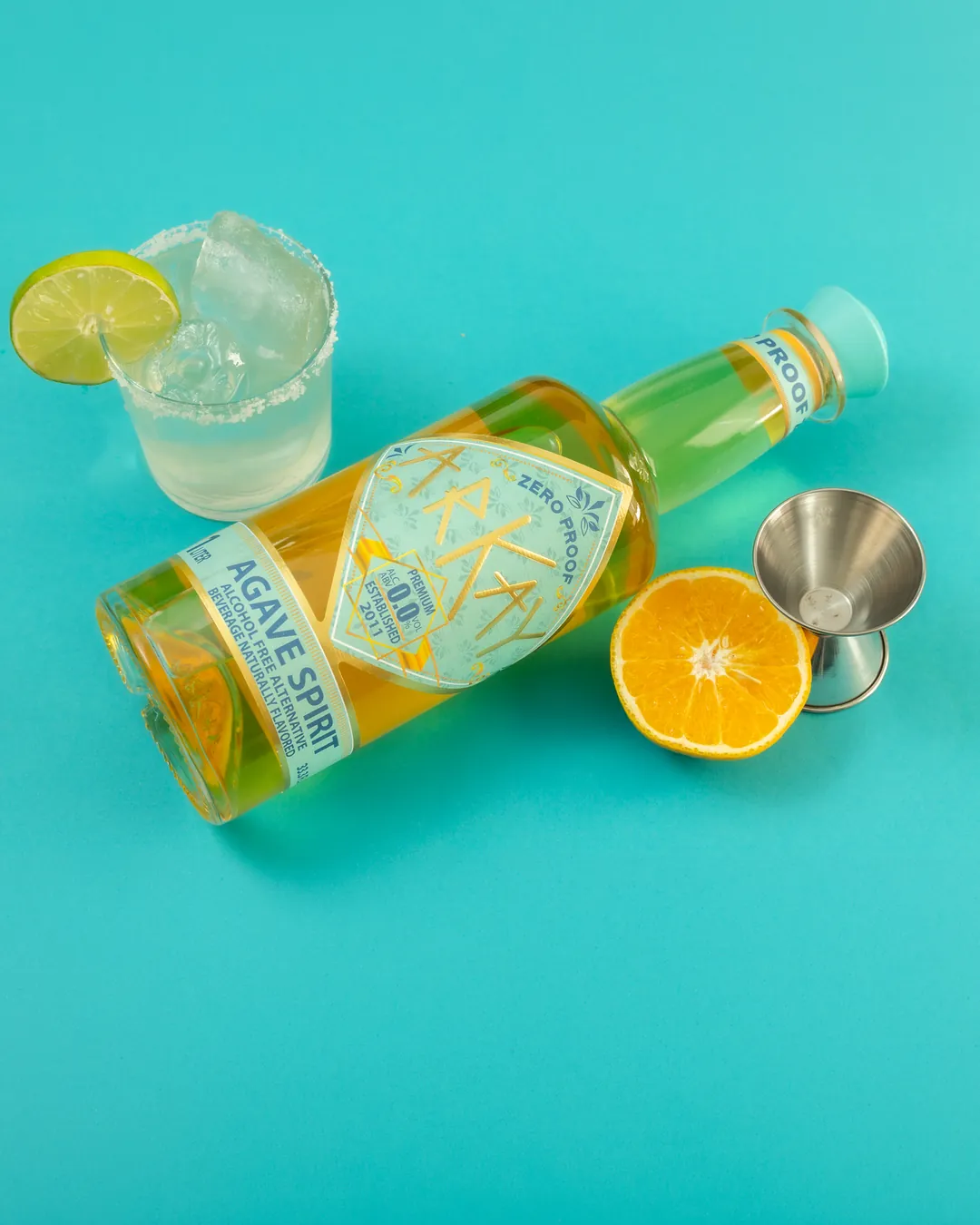 ARKAY agave spirit alternative with citrus and a zero-proof margarita