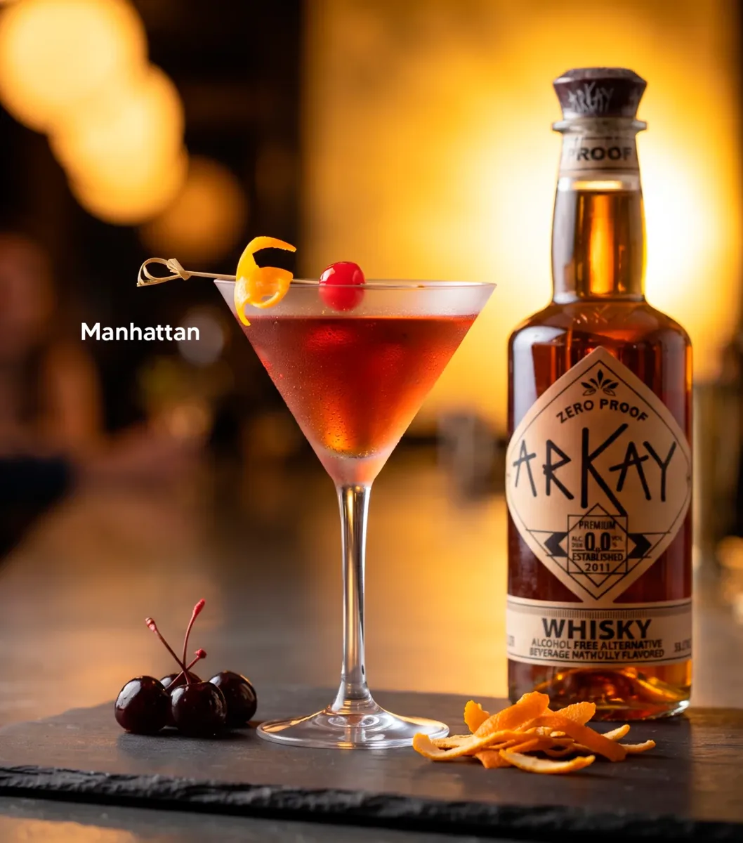 ARKAY zero-proof Manhattan mocktail