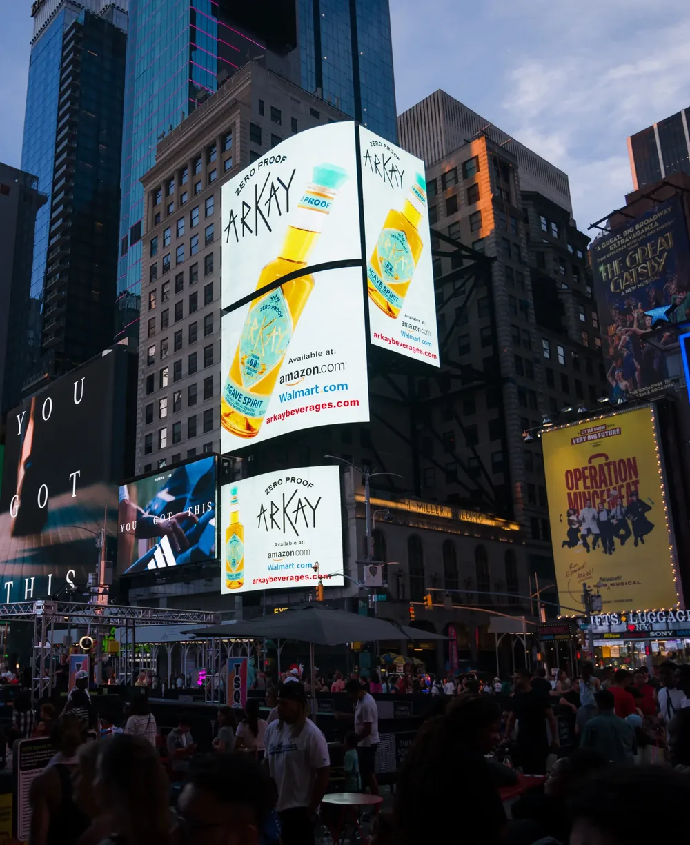 ARKAY Agave Spirit Alternative billboard in Times Square