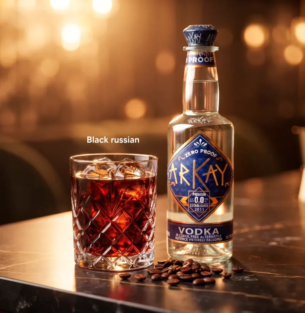 Black Russian mocktail