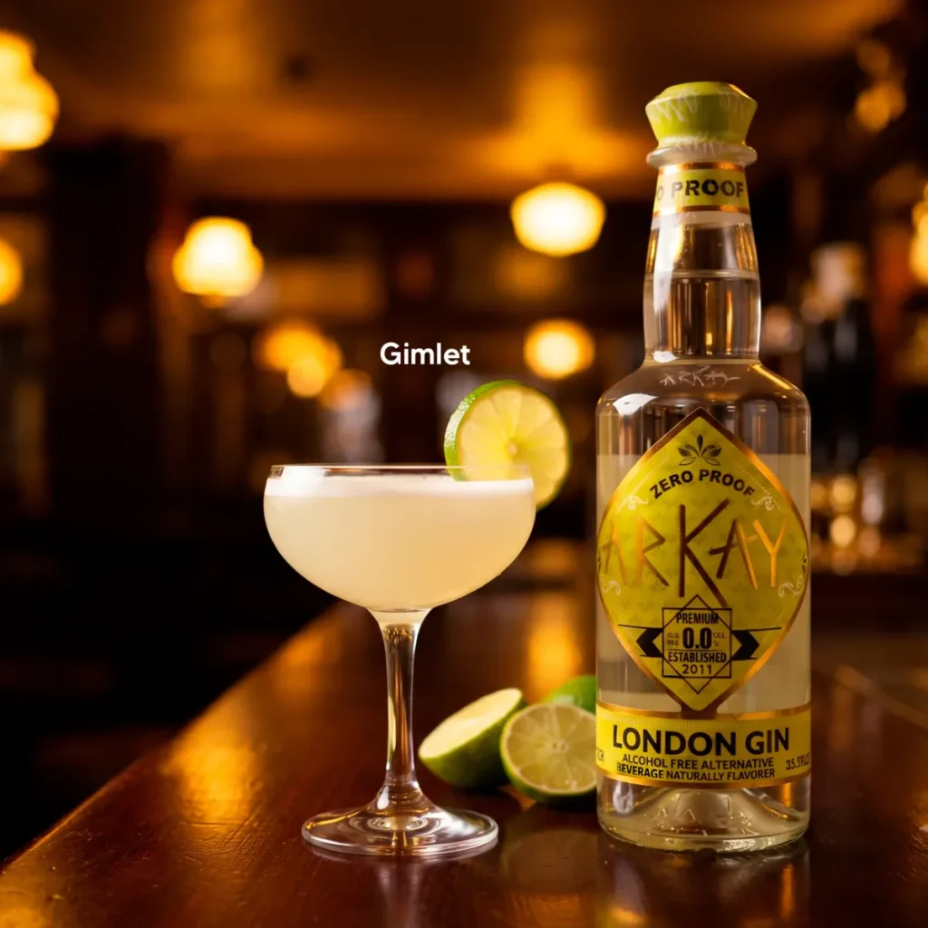 Gimlet mocktail