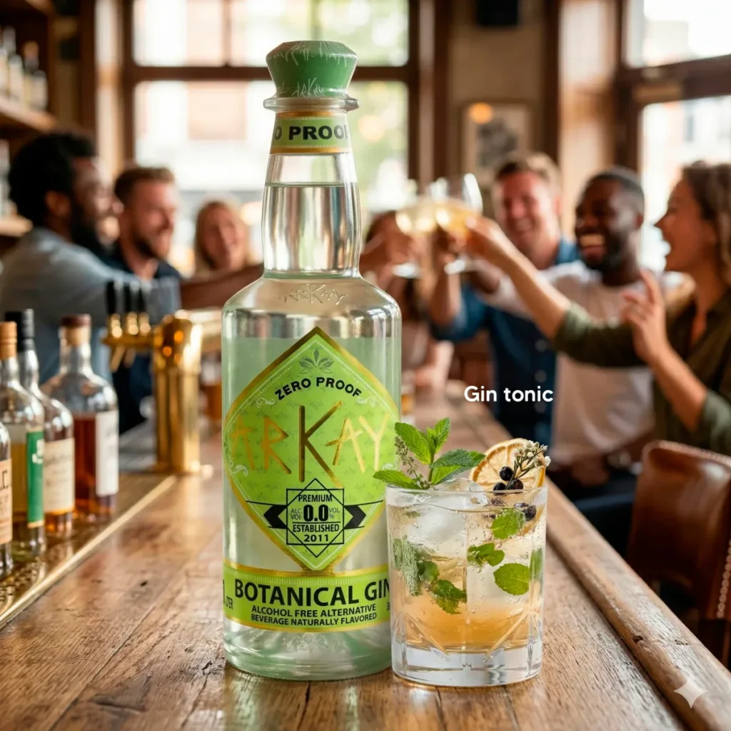 Botanical Gin Alternative & Tonic mocktail
